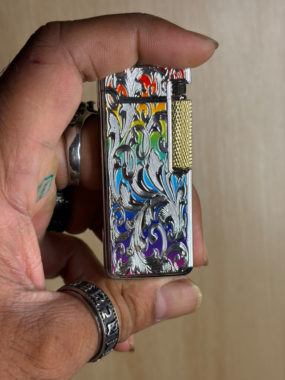 Multicolour Metal Flint Lighter